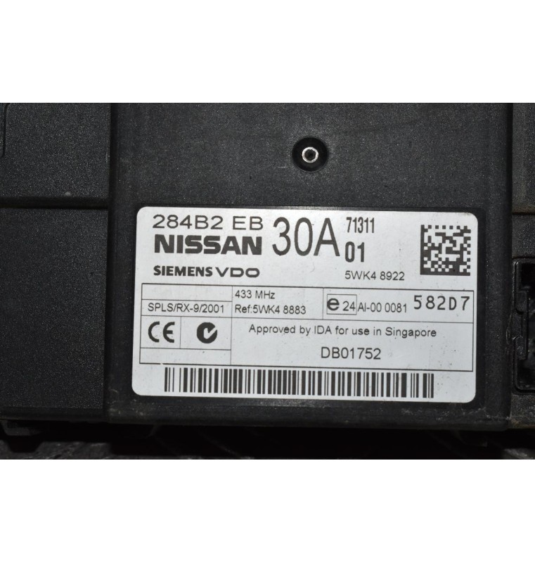 Πλακέτα Ανεσης Nissan Navara D40 2005-2010 Siemens 284B2-EB30A
