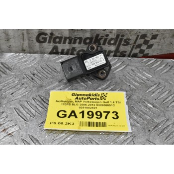 Αισθητήρας MAP Volkswagen Golf 1.4 TSI 170PS BLG 2006-2012 038906051C 0281002401