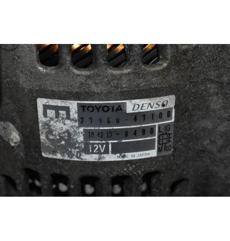 Δυναμό Toyota Yaris 1.3 1NR 2010-2015 DENSO 27060-47100 104210-8490 12V