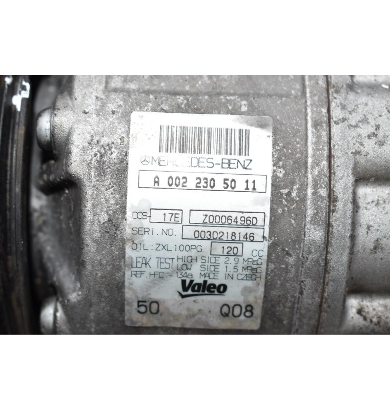 Κομπρεσέρ Aircondition - A/C Mercedes-Benz C220 W204 651911 2007-2015 A0022305011 Z0006496D (Χτύπημα Στην Τροχαλία)