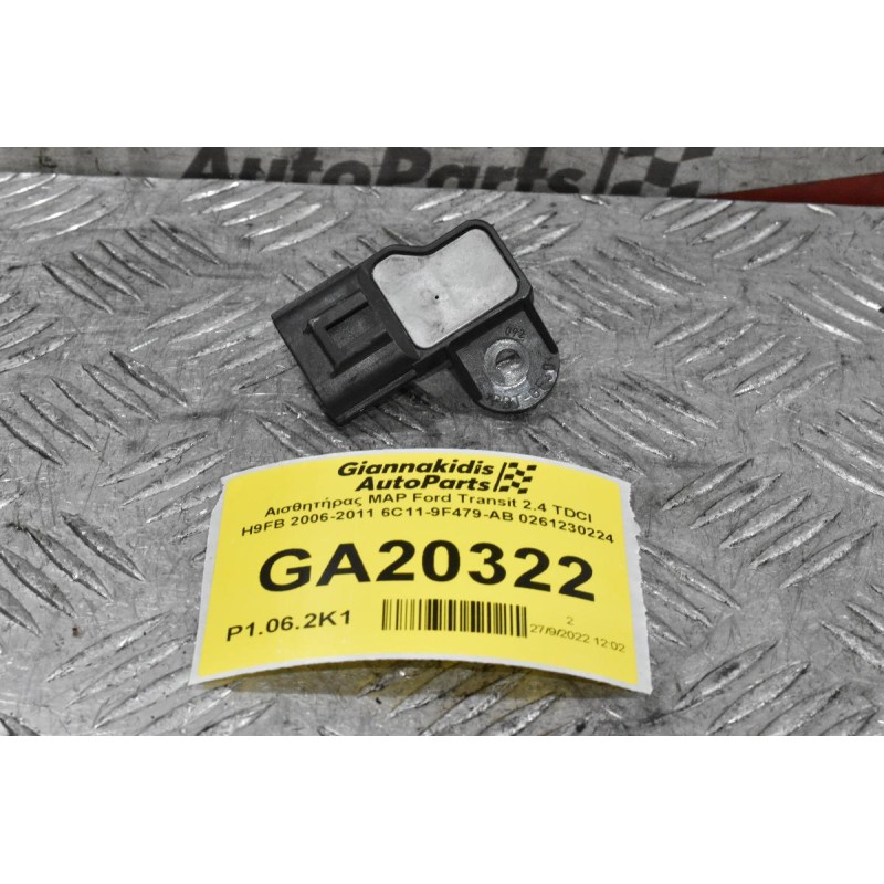 Αισθητήρας MAP Ford Transit 2.4 TDCI H9FB 2006-2011 6C11-9F479-AB 0261230224 (4pins)