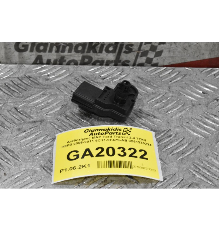 Αισθητήρας MAP Ford Transit 2.4 TDCI H9FB 2006-2011 6C11-9F479-AB 0261230224 (4pins)