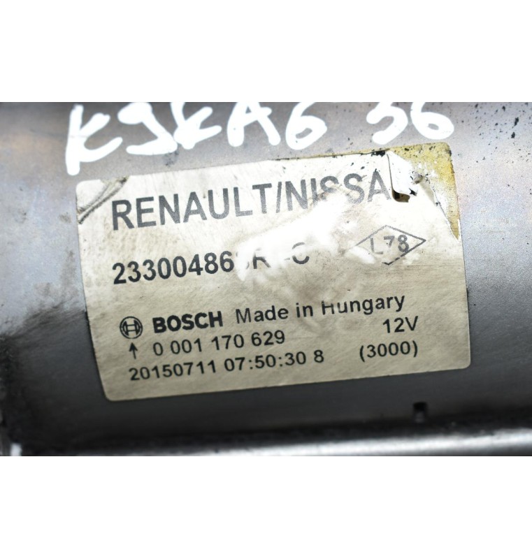 Μίζα Nissan Juke - Renault Captur 1.5 DCI K9KA636 2010-2017 BOSCH 233004868R 0001170629