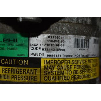 Κομπρεσέρ Aircondition Mini Cooper W11B16AA 01139014 11645610 DELPHI