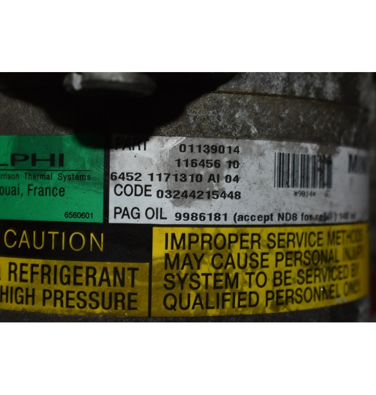 Κομπρεσέρ Aircondition Mini Cooper W11B16AA 01139014 11645610 DELPHI