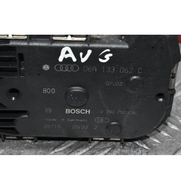 Πεταλούδα Γκαζιού Volkswagen Golf Bora Beetle 1.8T 20VT 2000-2005 (Γνήσια) 06A133062C 0280750036 (Audi A3 TT / Seat Ibiza Leon Toledo / Skoda Octavia)