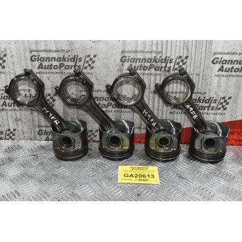 Πιστόνια + Μπιέλες Ford Transit 2.4 TDCI H9FB 2005-2010 (Εξωτερικη Διαμετρος 90mm) (4αδα)
