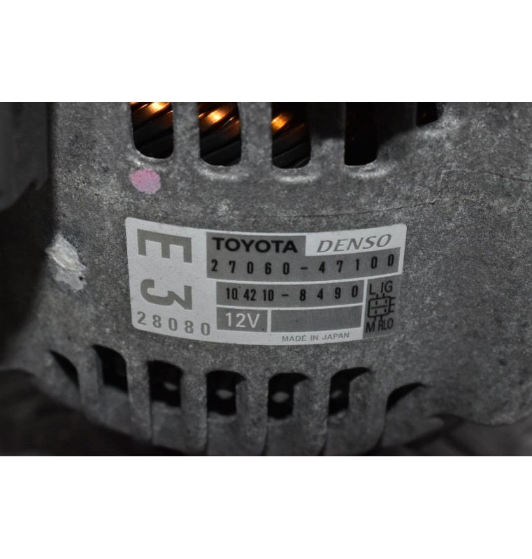 Δυναμό Toyota Yaris 1.3 1NR 2010-2015 DENSO 27060-47100 104210-8490 12V
