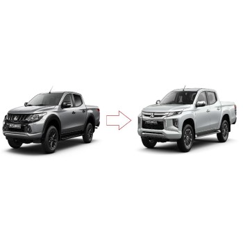 Σετ Bodykit Mitsubishi L200 2018 -> 2022 (Μετατροπη απο το παλαιοτερο σε νεοτερο μοντελο)