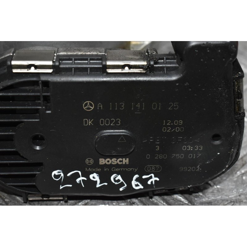 Πεταλούδα Γκαζιού Mercedes-Benz ML 350 3.5 272967 V6 2004-2010 BOSCH A1131410125 0280750017