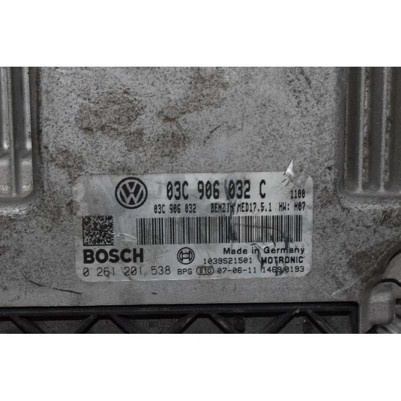Εγκέφαλος Κινητήρα Volkswagen BMY 1.4TSI 2006-2012 BOSCH 03C906032C 0261201538 MED17.5.1