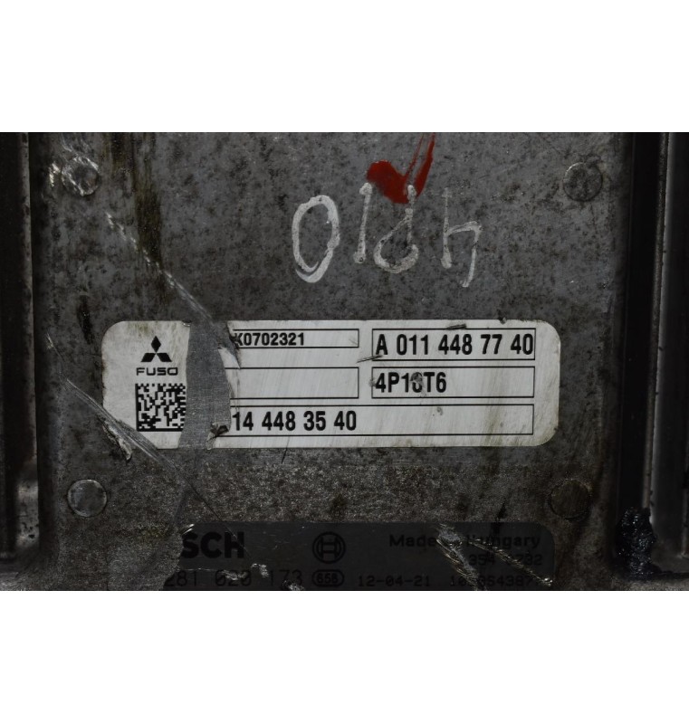 Εγκέφαλος Mitsubishi Canter Fuso 3.0 Bosch Euro6 4P10T6 2010-2017 0281020173 MK667731 A0114487740 EDC17