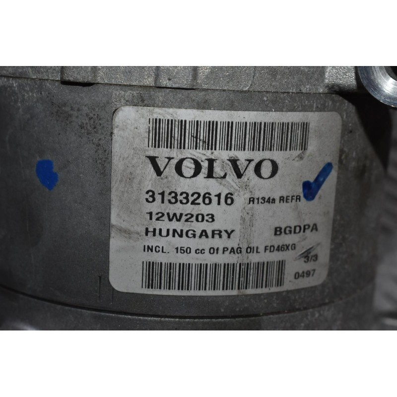 Κομπρεσέρ Aircondition - A/C Volvo S60 B4164T 2010-2015 31332616