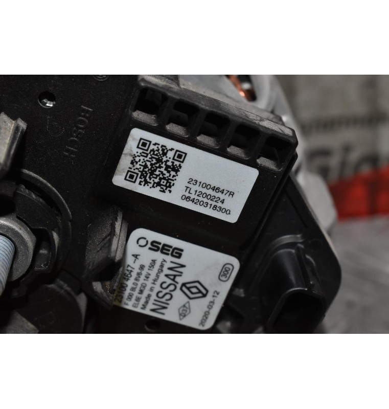 Δυναμό Renault Captur H5H D455 1.3TCe 2018-2021 231004647R 150A