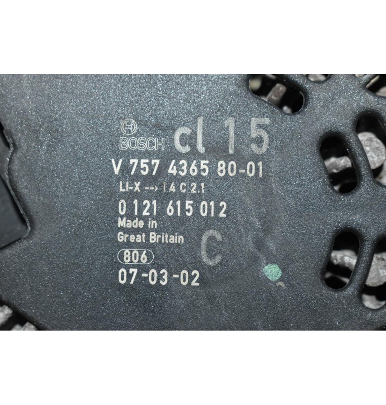 Δυναμό Mini Cooper 1.6 2006-2013 0121615012 V757436580-01 (N16B16A N12B16) (Γνήσιος) (Σπάσιμο Στο Φις)