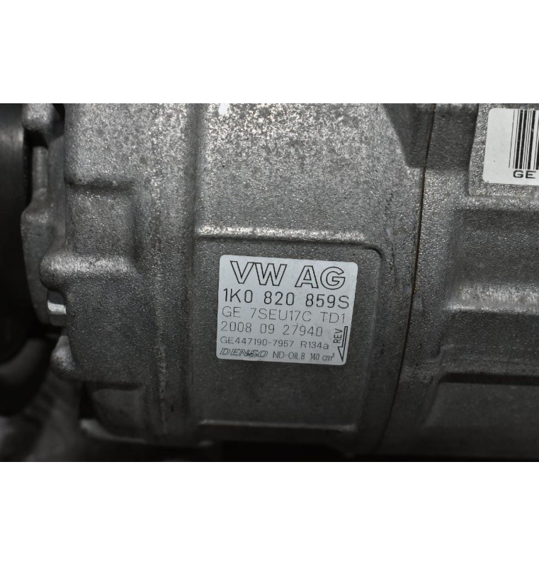 Κομπρεσέρ Aircondition - A/C Skoda Octavia - A3 - TT - Passat - Altea - Leon - Toledo 2.0 AXX 2004-2010 1Κ0820859S (Σπάσιμο Στην Τροχαλία)