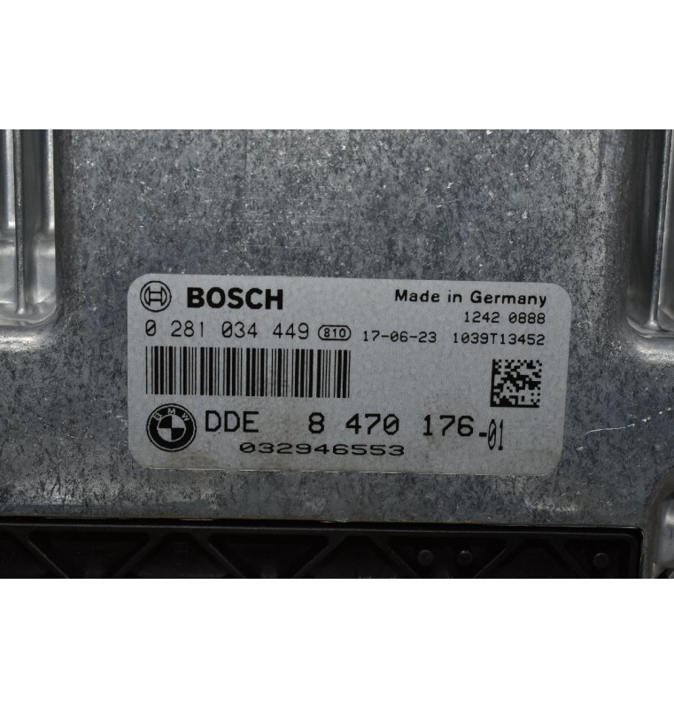 Εγκέφαλος Κινητήρα Bmw 520D F10 F11 B47D20A 2010-2018 8470176-01 0281034449