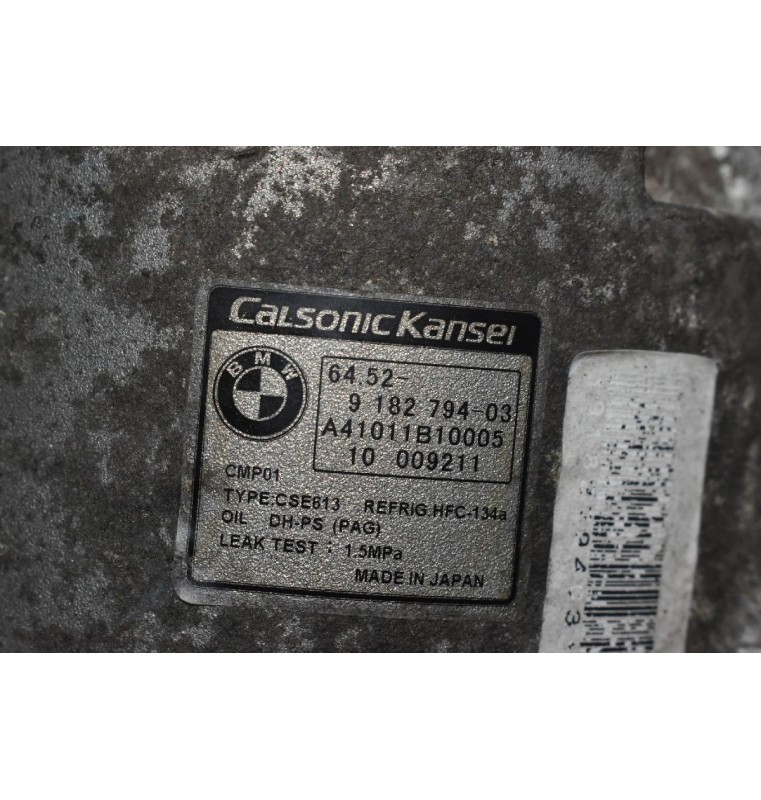 Κομπρεσέρ Aircondition - A/C Bmw E90 320 143ps N43B20A 2005-2010 9182794-03