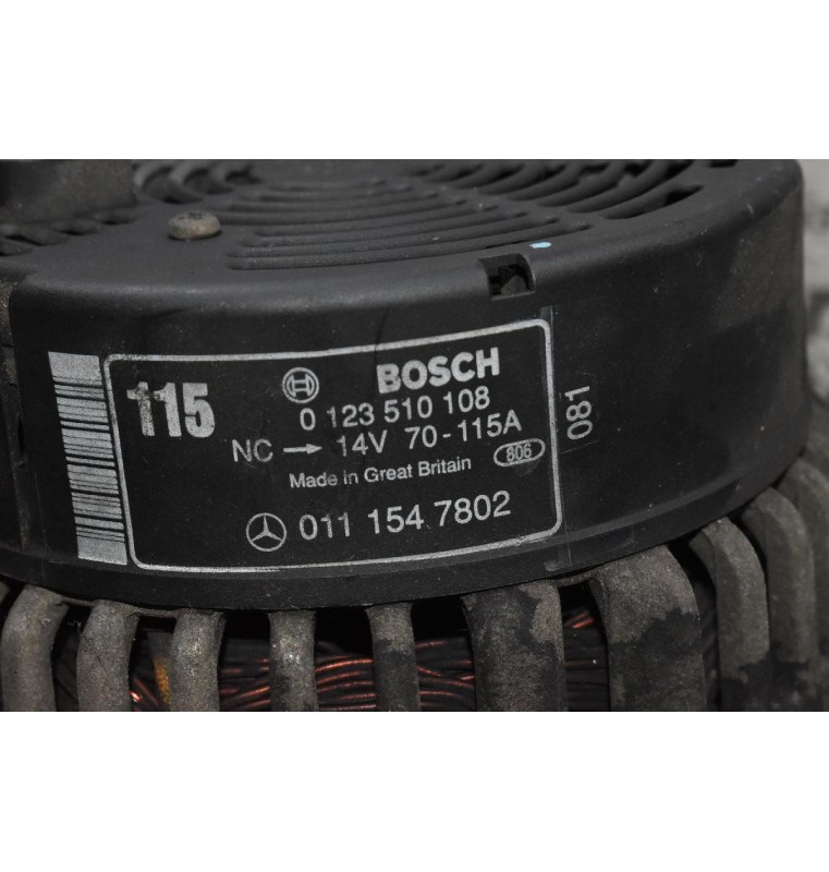 Δυναμό Mercedes-Benz C 220 1993-1999 BOSCH 0111547802 0123510108
