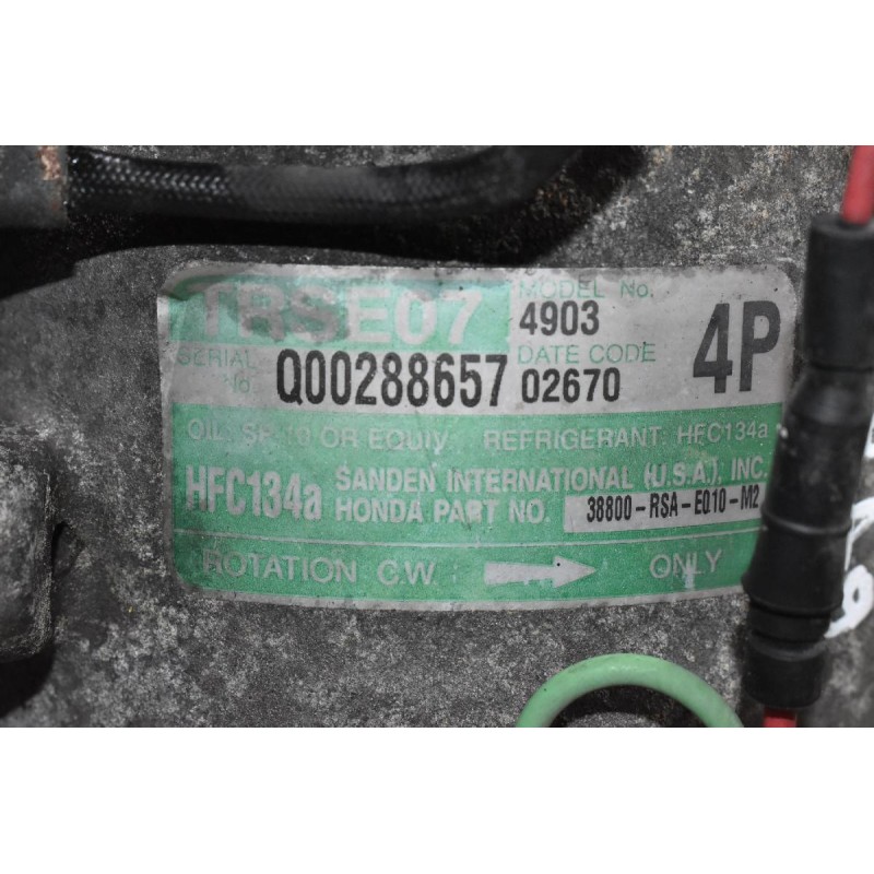 Κομπρεσέρ Aircondition - A/C Honda Civic 1.8 R18A2 2005-2012 38800-RSA-E010-M2