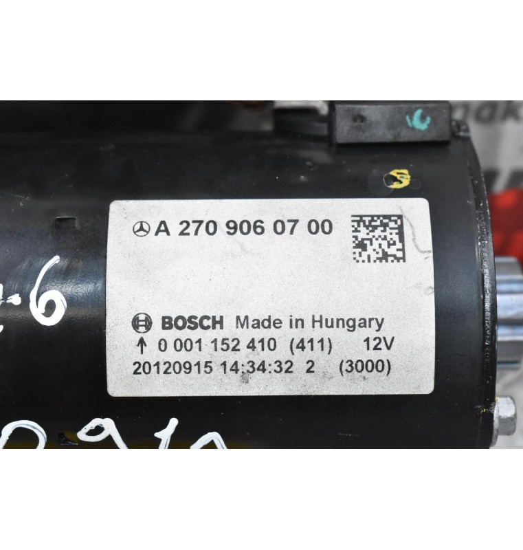 Μίζα Mercedes-Benz B Class W246 /CLA GLA 1.6 Turbo 270910 2011-2021 BOSCH A2709060700 0001152410  (411)