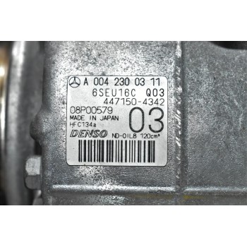 Κομπρεσέρ Aircondition Mercedes-Benz B Class W246 2012-2018 /CLA GLA 1.6 Turbo 270910 2011-2021 DENSO A0042300311 6SEU16C (Σπασμένη Τροχαλία)