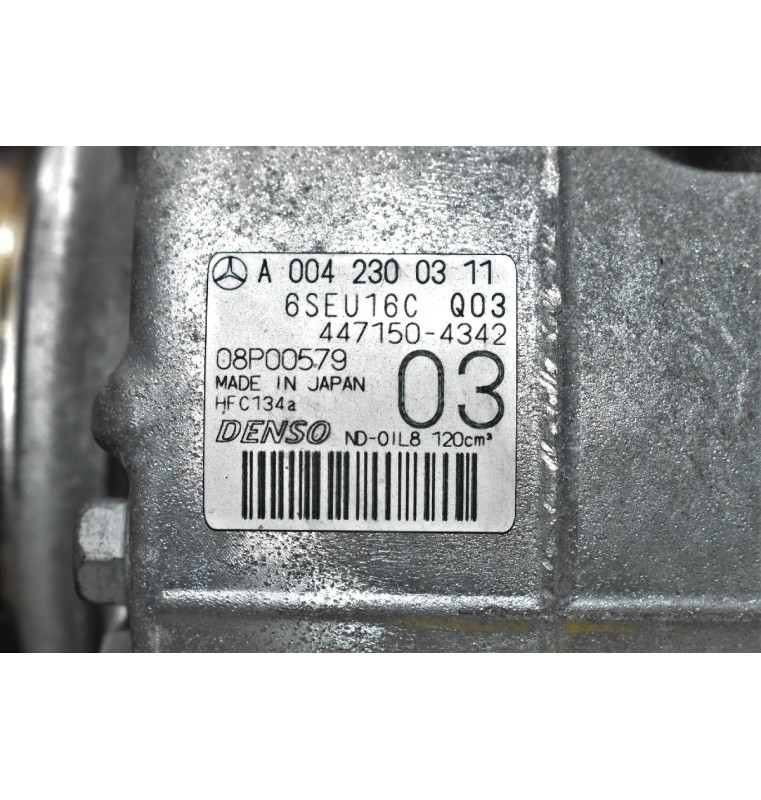 Κομπρεσέρ Aircondition Mercedes-Benz B Class W246 2012-2018 /CLA GLA 1.6 Turbo 270910 2011-2021 DENSO A0042300311 6SEU16C (Σπασμένη Τροχαλία)