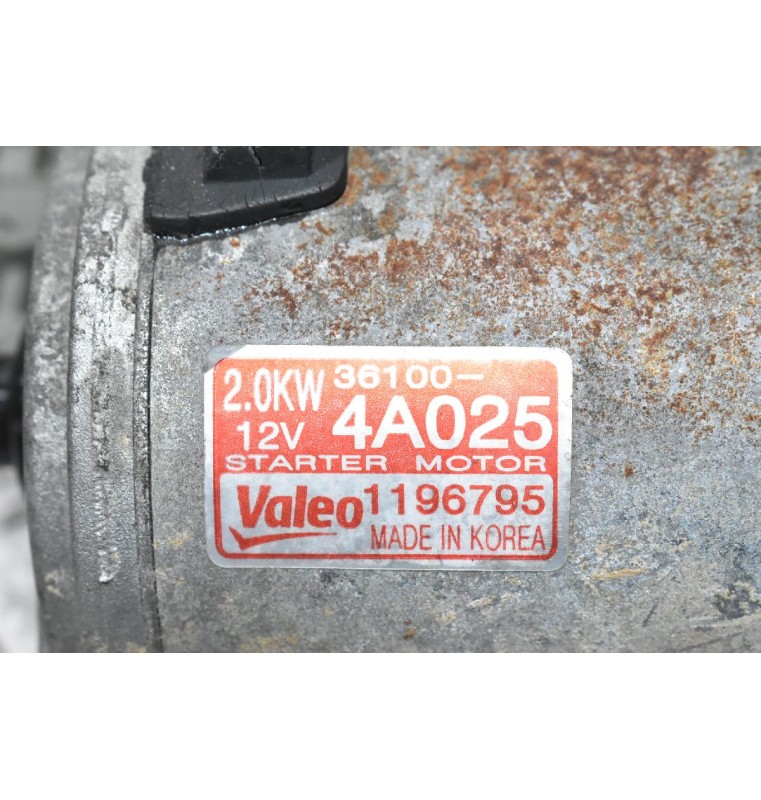 Μίζα Kia Sorento 2.5cc CRD 140PS D4CB 2001-2006 36100-4A025  VALEO 1196795 (10 Δόντια)