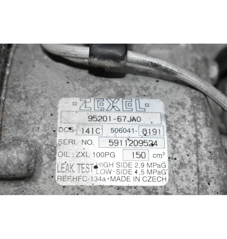 Κομπρεσέρ Aircondition Suzuki Grand Vitara F9QB264 1.9 DDIS 2005-2010 ZEXEL 95201-67JA0