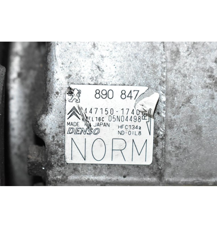 Κομπρεσέρ Aircondition - A/C Κλιματισμός Peugeot 308 5F02 2008-2015 DENSO 447150-1740 (Σπάσιμο Στην Τροχαλία)
