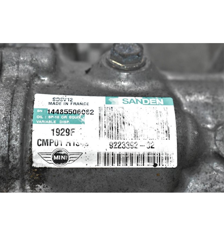 Κομπρεσέρ Aircondition Mini Cooper R56 1.6 N16B16A 2010-2013 SANDEN 9223392-02 14485506062
