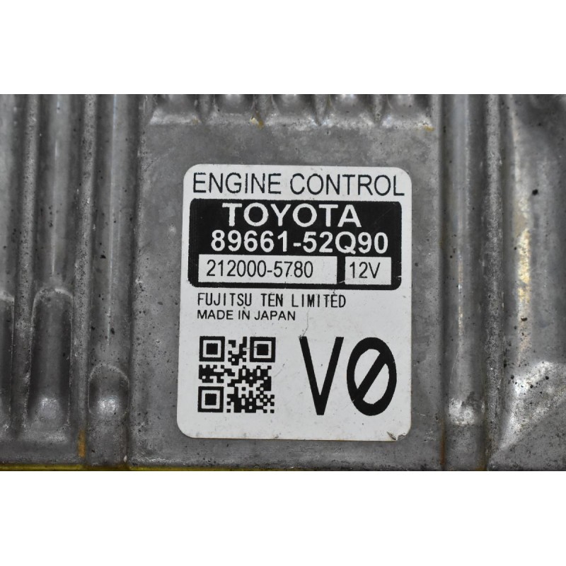 Εγκέφαλος Toyota Yaris 1.3  1NR 2010-2018 FUJITSU 89661-52Q90 212000-5780