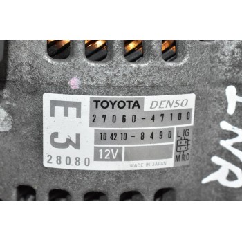 Δυναμό Toyota Yaris 1.3 1NR 2010-2015 DENSO 27060-47100 104210-8490 12V