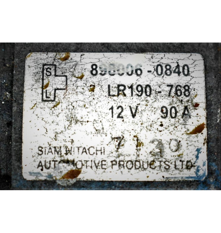 Δυναμό Isuzu D-Max 4JJ1 3.0 2005-2012 8980060840 90A