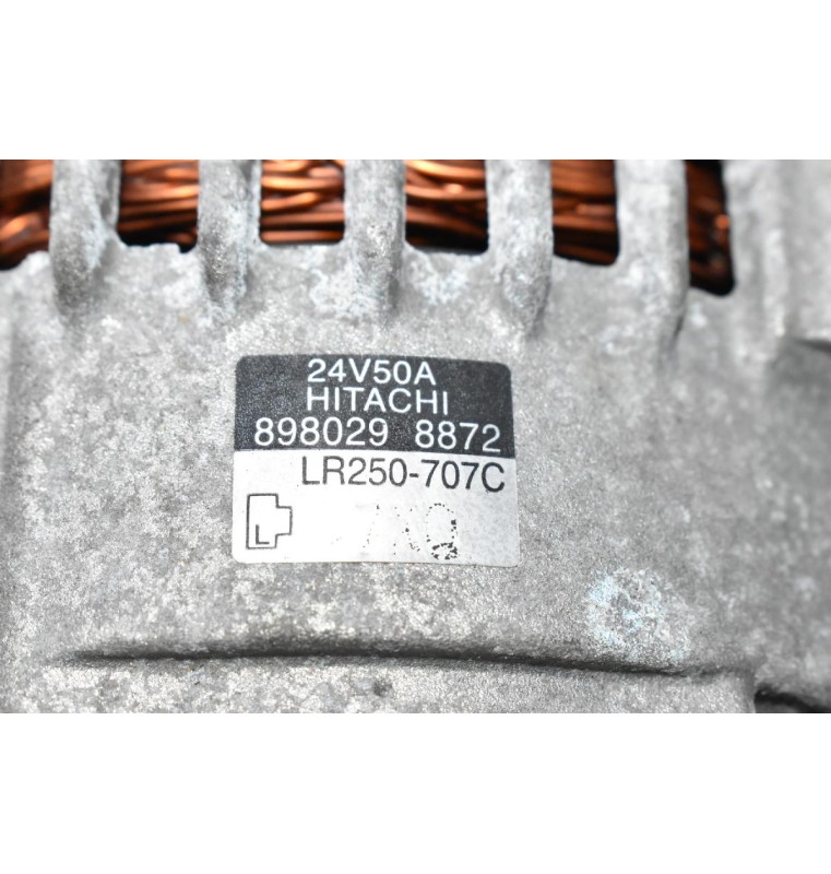 Δυναμό Isuzu NQR NPR 3.0cc 4JJ1 HITACHI 8980298872 LR250-707C 24V  50A