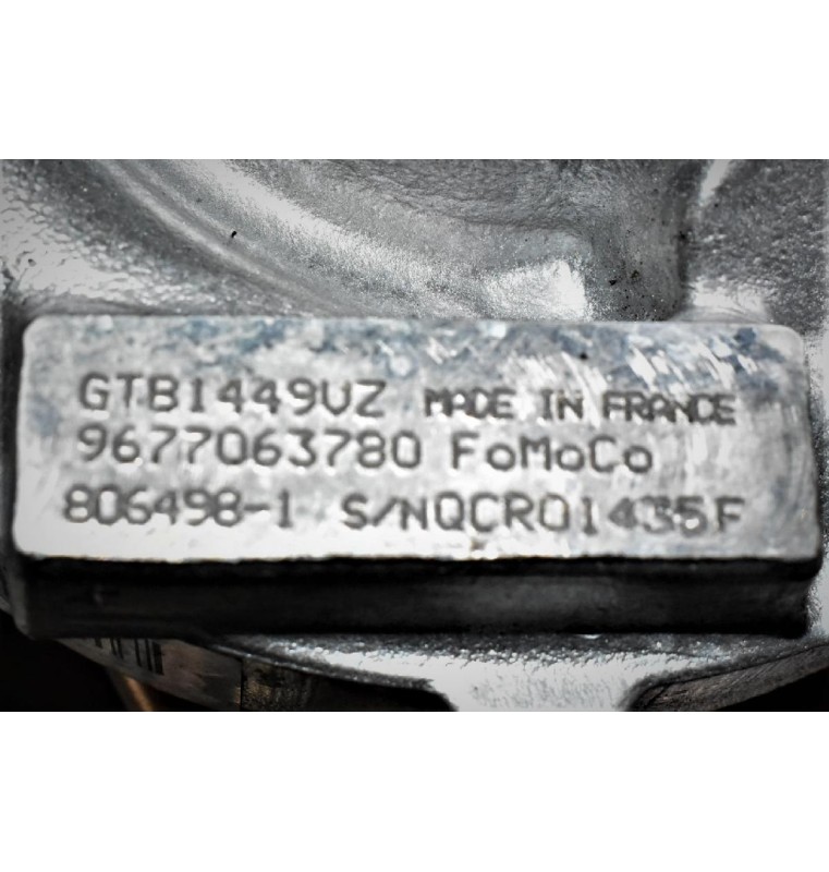 Turbo/Τουρμπίνα Ford Mondeo/S Max/Galaxy 2.0 TDCI D4204T 2007-2014 GARRETT GTB1449VZ 9677063780