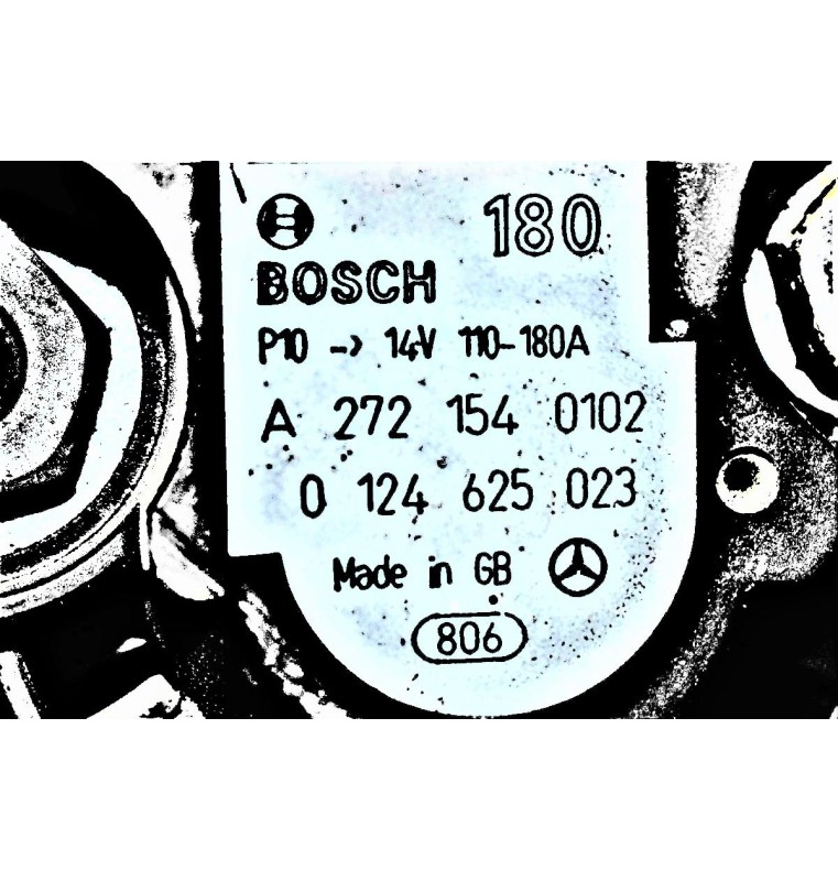 Δυναμό Mercedes-Benz CLS C219 W219 C218 272964 2003-2011 BOSCH A2721540102 0124625023 180A