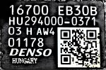 Αντλία Πετρελαίου Nissan Navara D40 2005-2010 DENSO 16700-EB30B HU294000-0371 (Euro 3)