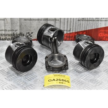 Πιστόνια + Μπιέλες Nissan Navara D40 2005-2010 (Εξωτερικη Διαμετρος 88mm)(3 Τμχ)