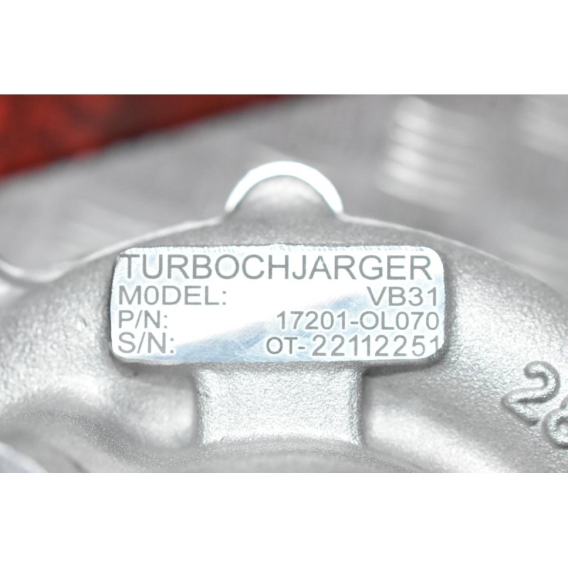 Turbo/Τουρμπίνα Toyota Hilux 2.5 2KD KUN 2010-2015 17201-0L070 (Καινούργια)