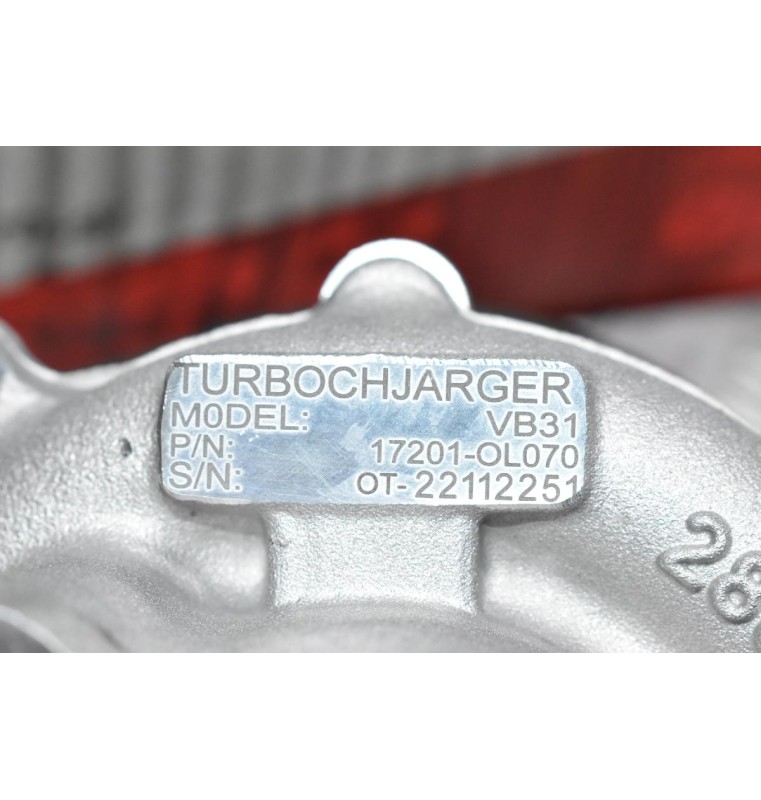 Turbo/Τουρμπίνα Toyota Hilux 2.5 2KD KUN 2010-2015 17201-0L070 (Καινούργια)