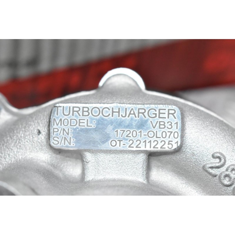 Turbo/Τουρμπίνα Toyota Hilux 2.5 2KD KUN 2010-2015 17201-0L070 (Καινούργια)