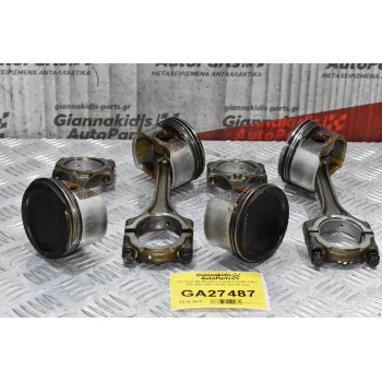 Πιστόνια Με Μπιέλες Toyota Corolla 1.6cc 3ZZ 2001-2007 (78.80 mm) (4 Τμχ)