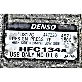 Κομπρεσέρ Aircondition - A/C Ford Maverick - Mazda Tribute 2.3 16V L3 2005-2012 DENSO 10S17C   447220-4671 HFC134a