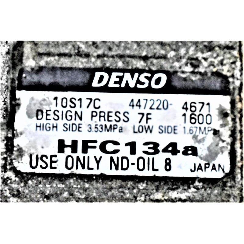 Κομπρεσέρ Aircondition - A/C Ford Maverick - Mazda Tribute 2.3 16V L3 2005-2012 DENSO 10S17C   447220-4671 HFC134a