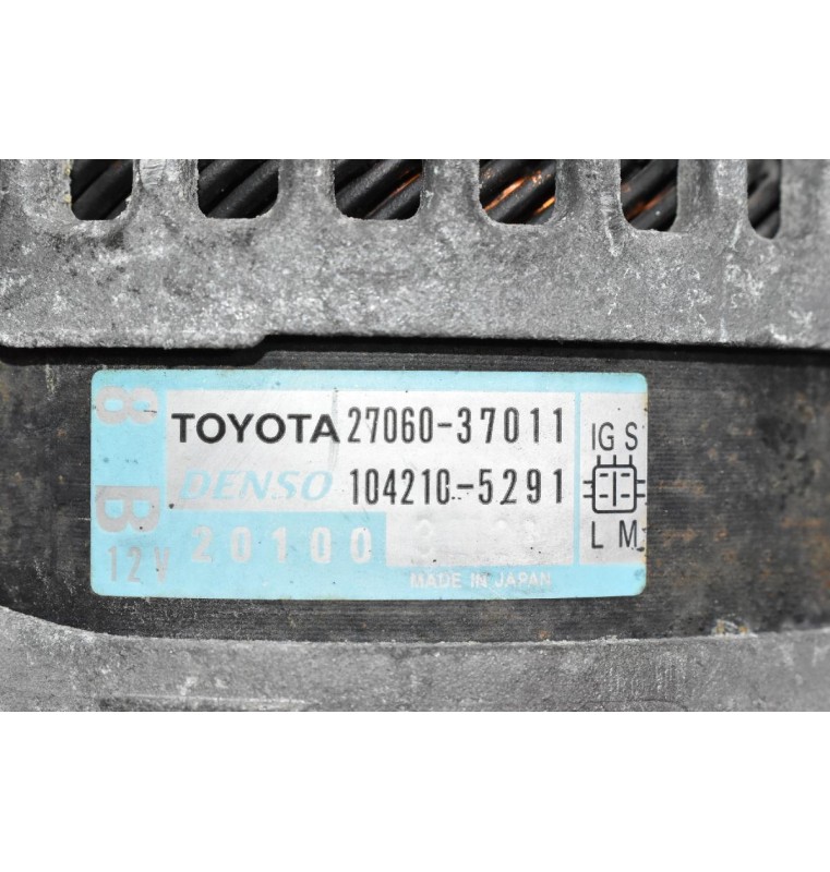 Δυναμό Toyota Avensis 2ZR 2010-2018 DENSO 27060-37011 104210-5291