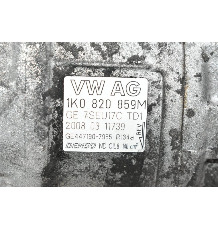 Κομπρεσέρ Aircondition Volkswagen Golf IV 1.4cc TSI BLG 2008-2013 DENSO 1K0820859M GE447190-7955 (Μικρό Σπάσιμο στην Τροχαλια)