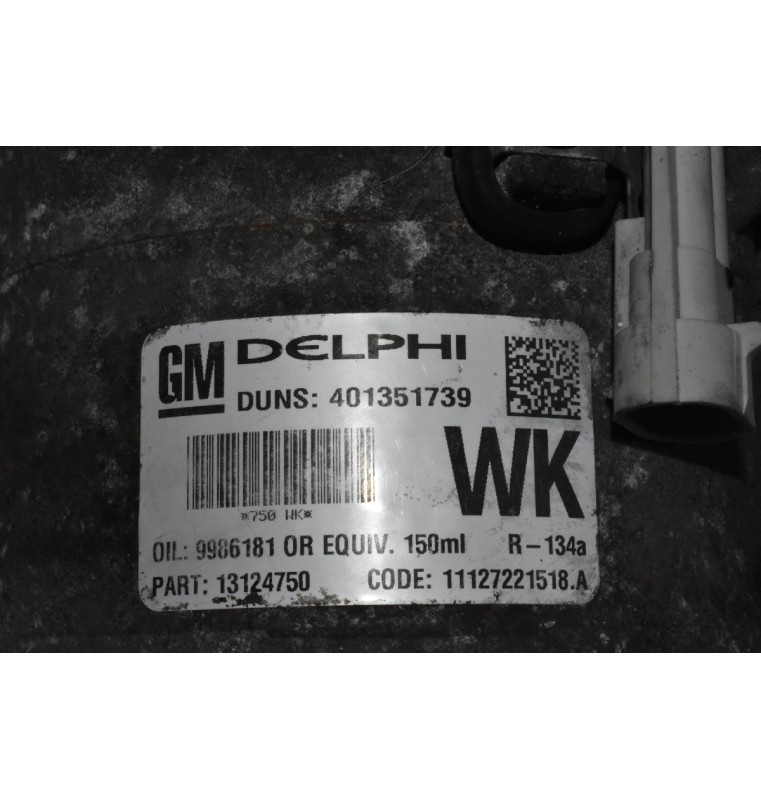 Κομπρεσέρ Aircondition - A/C Opel Zafira 1.8 16V-Astra H 1.8 Z18XER 2004-2010 DELPHI 13124750