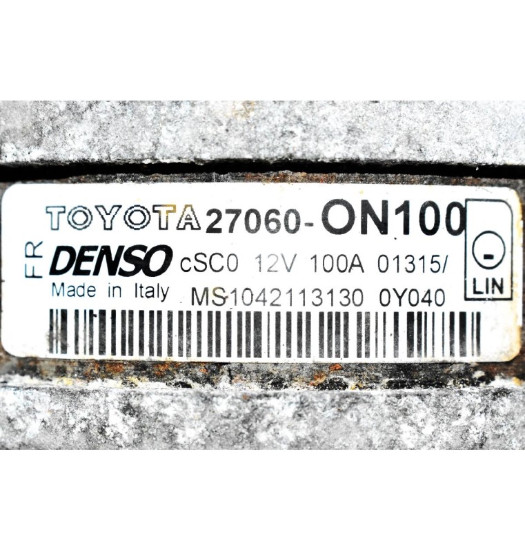 Δυναμό Toyota Yaris - Corolla - Auris 1ND 2005-2012 DENSO 27060-ON100 MS1042113130
