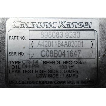 Κομπρεσέρ Aircondition Isuzu D-Max 4JJ1 2002-2012 CALSONIC 8980839230